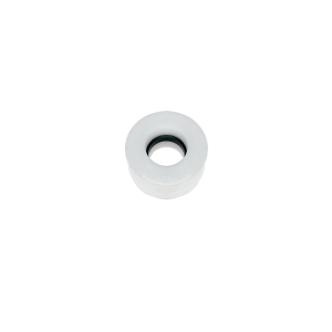 A small, round, metallic washer with a central hole, similar to components used in the MS07-PA Series Magnetic Float Sensor, isolated on a white background. by Standex Detect