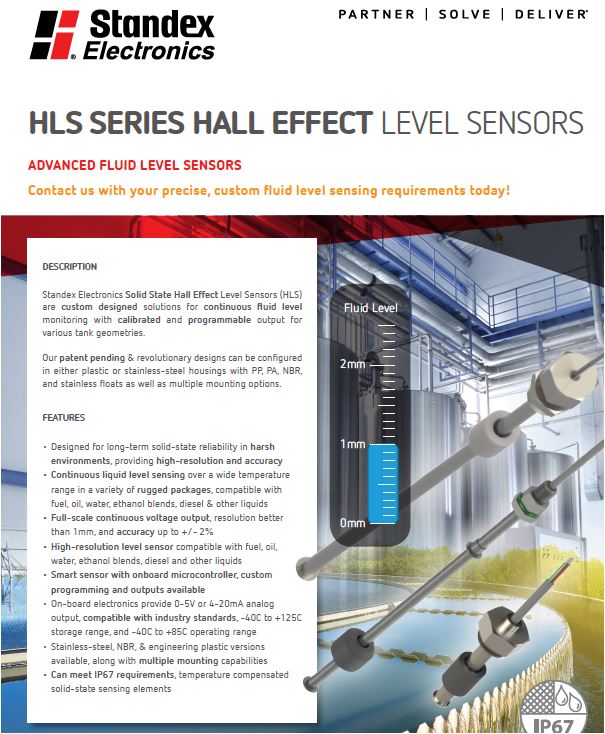 Hall Effect Level Sensors HLS Series
