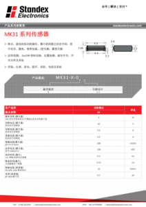 mk31 smd reed sensor series technical datasheet