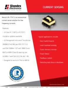 Standex and Renco Current Sensing Flyer